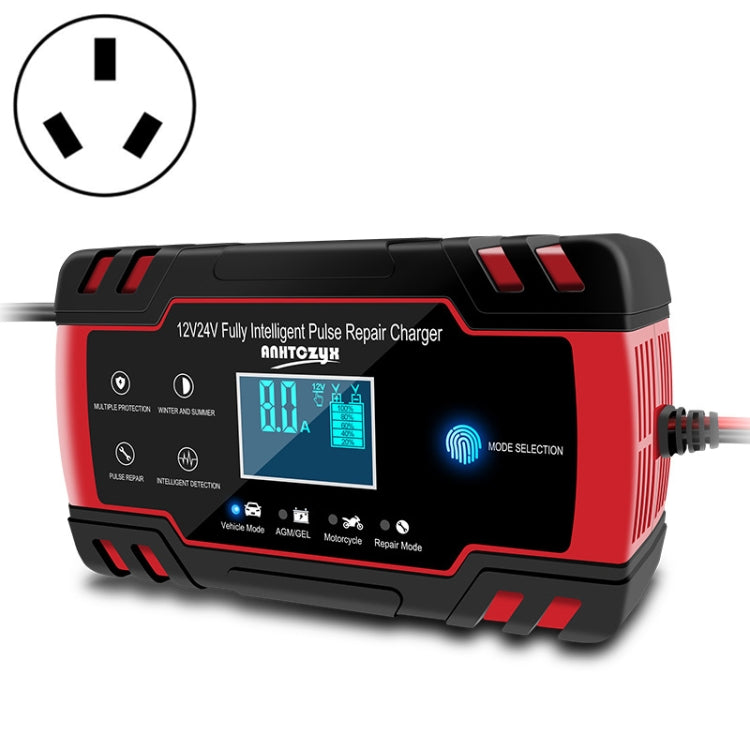 ANHTCzyx 12V 8A  / 24V 4A Automobile Battery Charger Motorcycle Battery Repair Type AGM(AU Plug) - Battery Charger by PMC TechLife | Online Shopping South Africa | PMC TechLife | Buy Now Pay Later Mobicred