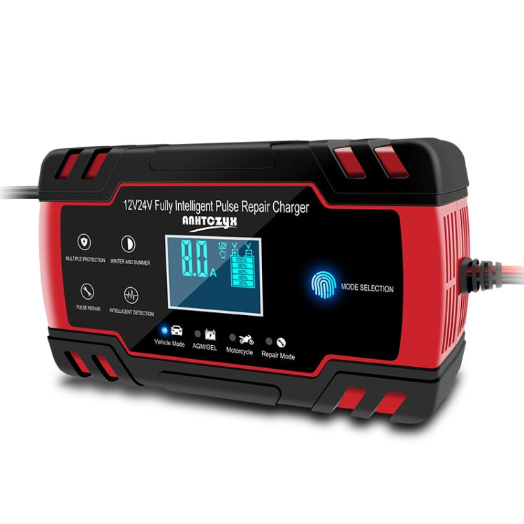 ANHTCzyx 12V 8A  / 24V 4A Automobile Battery Charger Motorcycle Battery Repair Type AGM(AU Plug) - Battery Charger by PMC TechLife | Online Shopping South Africa | PMC TechLife | Buy Now Pay Later Mobicred