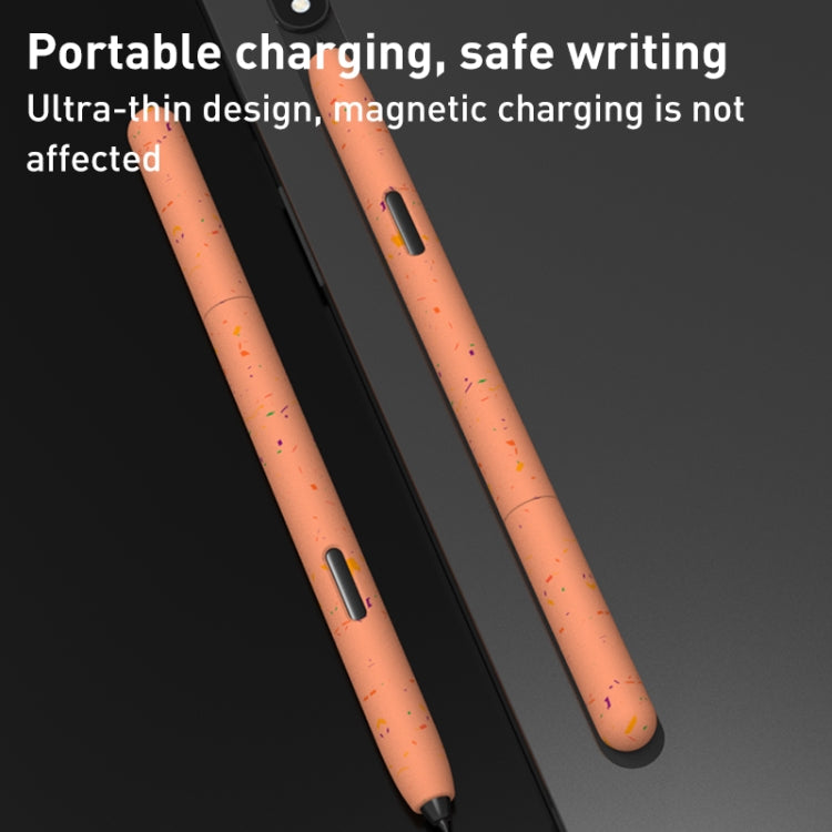 For Samsung Galaxy Tab S7 LOVE MEI Luminous Silicone Protective Pen Case(Orange) - Pencil Accessories by LOVE MEI | Online Shopping South Africa | PMC TechLife | Buy Now Pay Later Mobicred