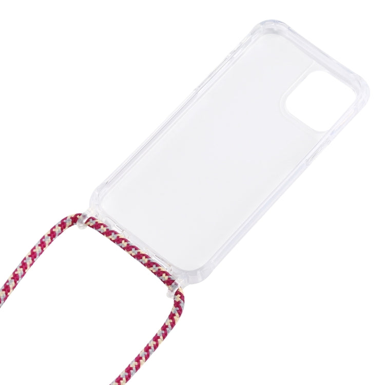 For iPhone 16 Pro Max Transparent Acrylic Airbag Shockproof Phone Protective Case with Lanyard(Zebra) - iPhone 16 Pro Max Cases by PMC TechLife | Online Shopping South Africa | PMC TechLife | Buy Now Pay Later Mobicred