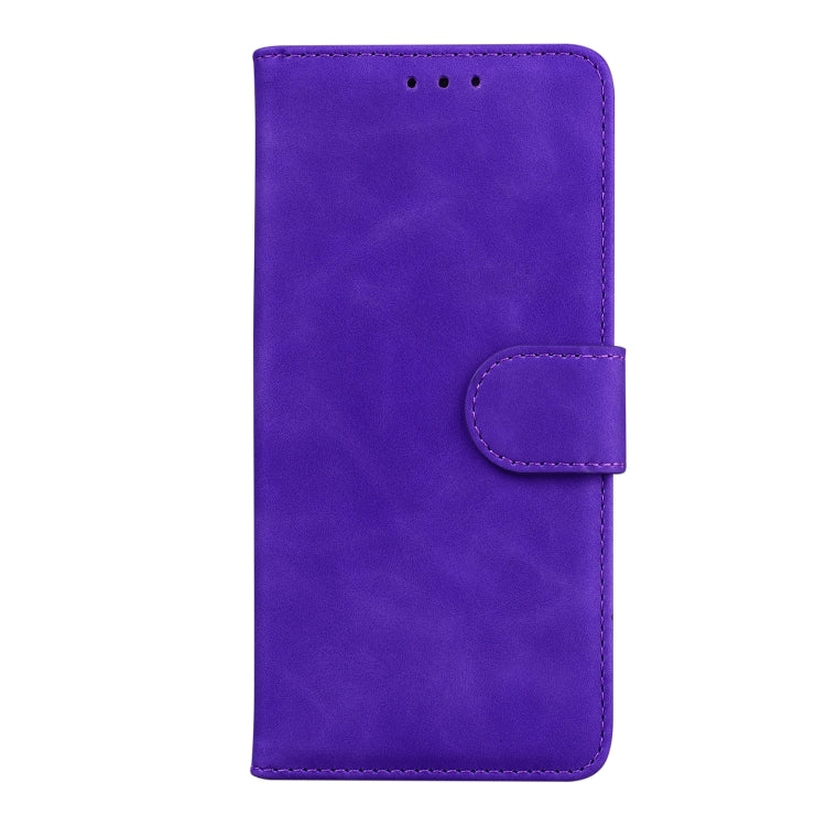 For Infinix Hot 40 / 40 Pro Skin Feel Pure Color Flip Leather Phone Case(Purple) - Infinix Cases by PMC TechLife | Online Shopping South Africa | PMC TechLife | Buy Now Pay Later Mobicred