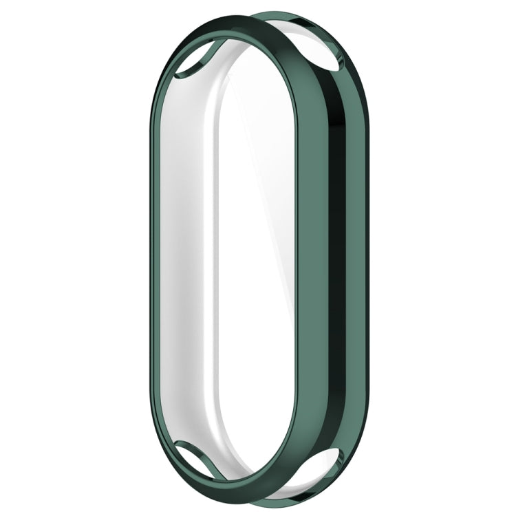 For Xiaomi Mi Band 8 Full Coverage TPU Electroplating Watch Protective Case(Green) - Watch Cases by PMC TechLife | Online Shopping South Africa | PMC TechLife