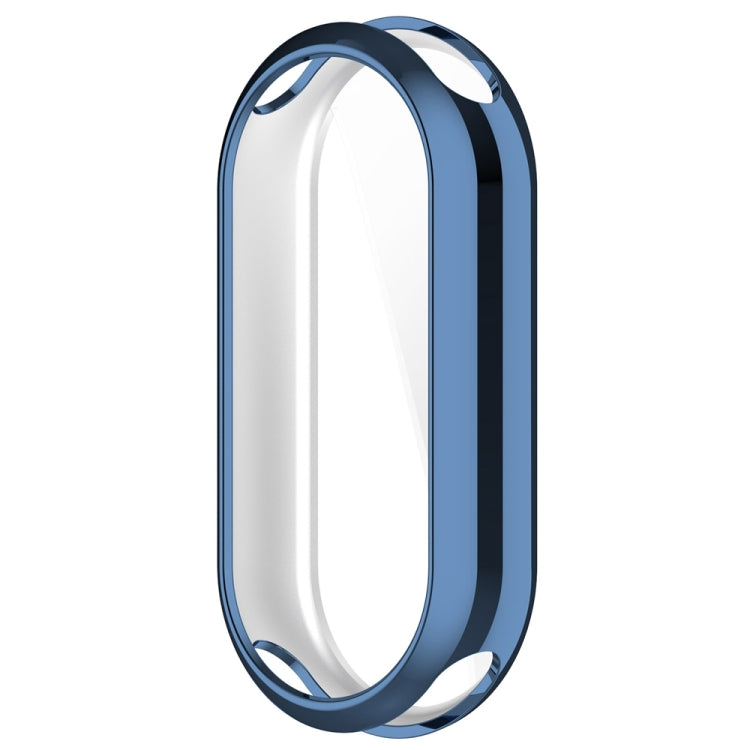 For Xiaomi Mi Band 8 / 9 Ceramic / 10 Ceramic Full Coverage TPU Electroplating Watch Protective Cover(Blue) - free shipping - PMC TechLife - Order now!
