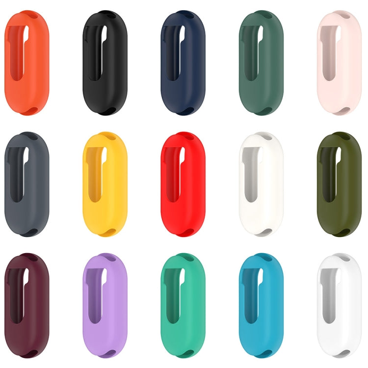 For Xiaomi Mi Band 8 Pure Color Silicone Watch Protective Case(Dark Green) - Watch Cases by PMC TechLife | Online Shopping South Africa | PMC TechLife