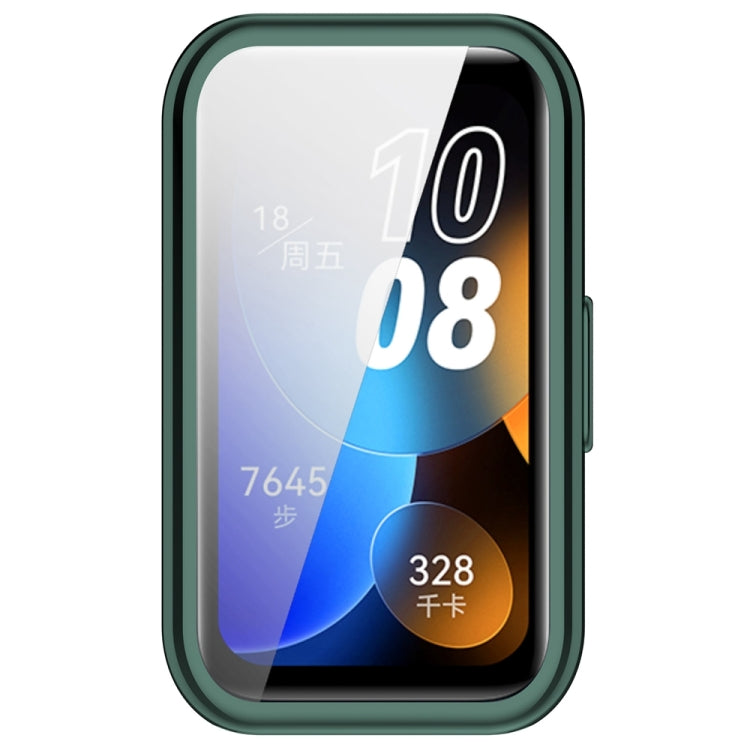 For Huawei Band 8 Full Coverage TPU Electroplating Watch Protective Case(Green) - Watch Cases by PMC TechLife | Online Shopping South Africa | PMC TechLife