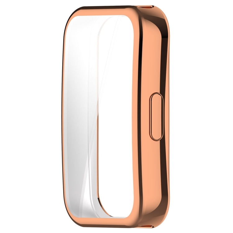 For Huawei Band 8 Full Coverage TPU Electroplating Watch Protective Case(Rose Gold) - Watch Cases by PMC TechLife | Online Shopping South Africa | PMC TechLife