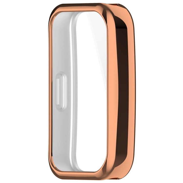 For Huawei Band 8 Full Coverage TPU Electroplating Watch Protective Case(Rose Gold) - Watch Cases by PMC TechLife | Online Shopping South Africa | PMC TechLife