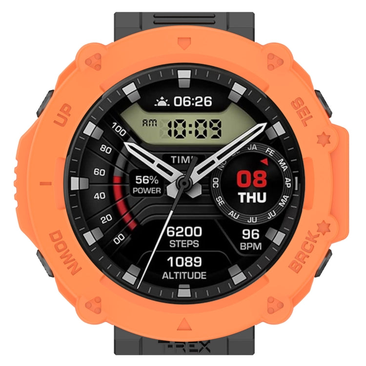 For Amazfit T-Rex Ultra Armor Hollow Watch Protective Case(Orange) - Watch Cases by PMC TechLife | Online Shopping South Africa | PMC TechLife