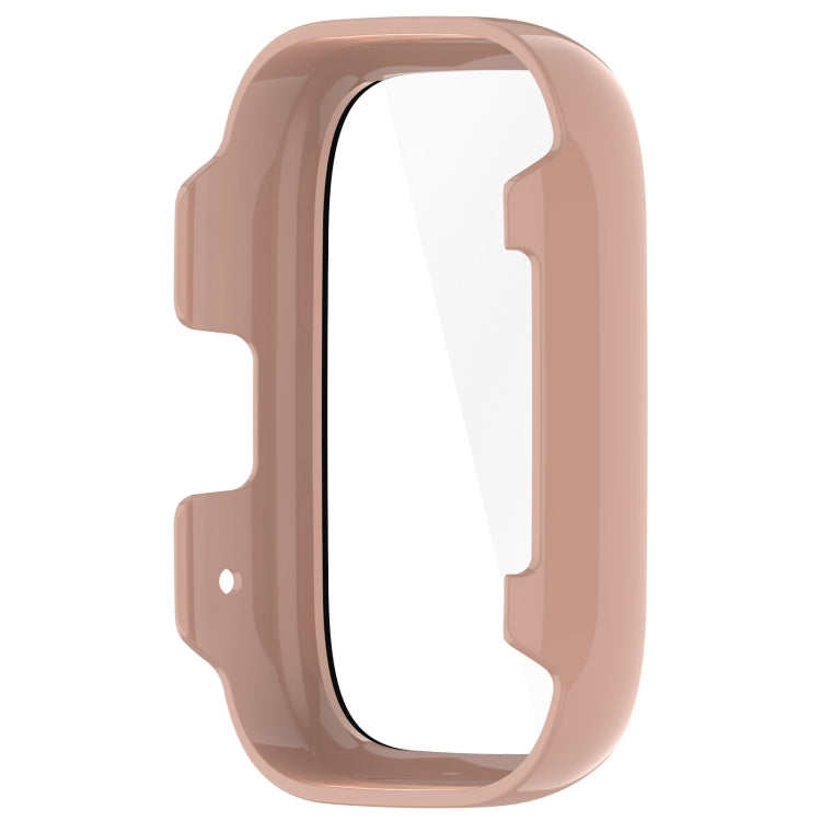 For Redmi Watch 3 Lite PC + Tempered Film Integrated Watch Protective Case(Pink) - Watch Cases by PMC TechLife | Online Shopping South Africa | PMC TechLife | Buy Now Pay Later Mobicred