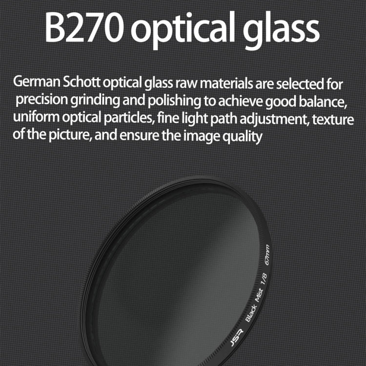 JSR Black Mist Filter Camera Lens Filter, Size:43mm(1/4 Filter) - free shipping - PMC TechLife - Order now!