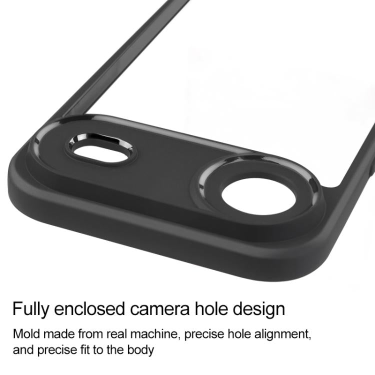 For iPhone 17 Air Frosted TPU + Transparent PC Phone Case(Black) - free shipping - PMc TechLife - Order now!