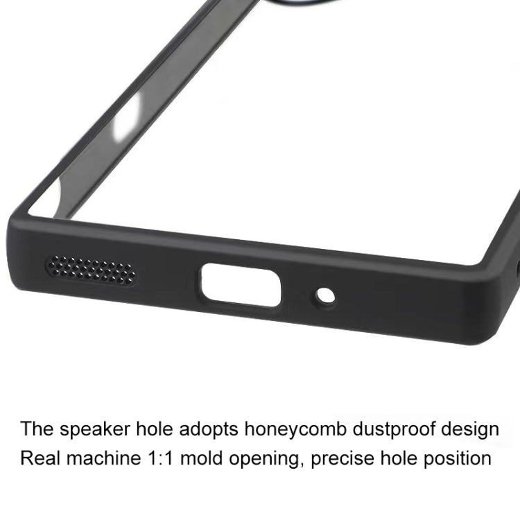 For ZTE nubia Red Magic 9 Pro / 9 Pro+ Frosted TPU + Transparent PC Phone Case(Black) - ZTE Cases by PMC TechLife | Online Shopping South Africa | PMC TechLife