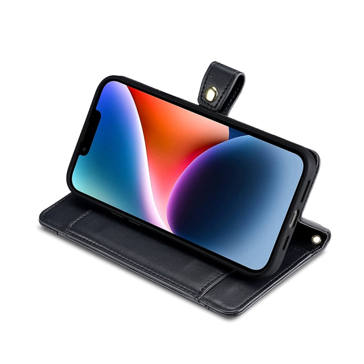 For vivo Y35+ 5G Lite Sheep Texture Cross-body Zipper Wallet Leather Phone Case(Black) - vivo Cases by PMC TechLife | Online Shopping South Africa | PMC TechLife | Buy Now Pay Later Mobicred
