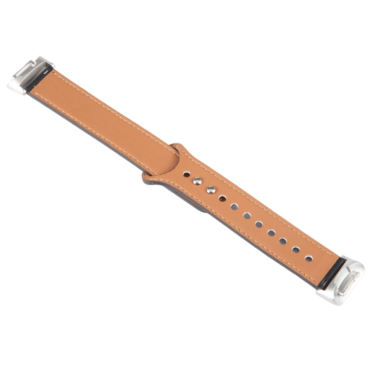 For Fitbit Charge 5 PU Leather Replacement Watch Band(Black) - Watch Bands by PMC TechLife | Online Shopping South Africa | PMC TechLife | Buy Now Pay Later Mobicred