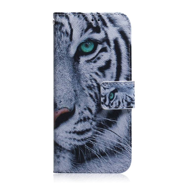For iPhone 16 Pro Max Coloured Drawing Flip Leather Phone Case(Tiger) - iPhone 16 Pro Max Cases by PMC TechLife | Online Shopping South Africa | PMC TechLife | Buy Now Pay Later Mobicred