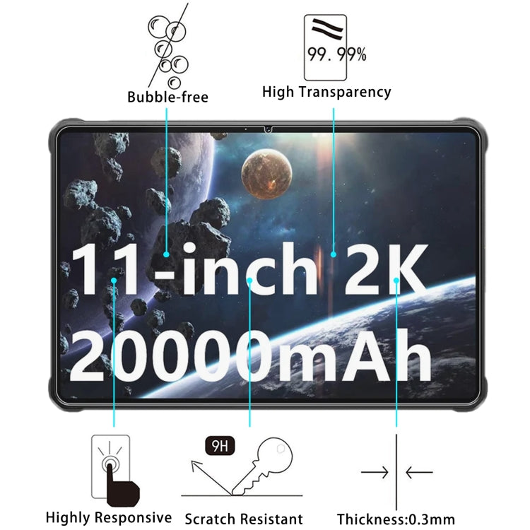 For Oukitel RT8 Tab 9H 0.3mm Explosion-proof Tempered Glass Film - Others by PMC TechLife | Online Shopping South Africa | PMC TechLife | Buy Now Pay Later Mobicred