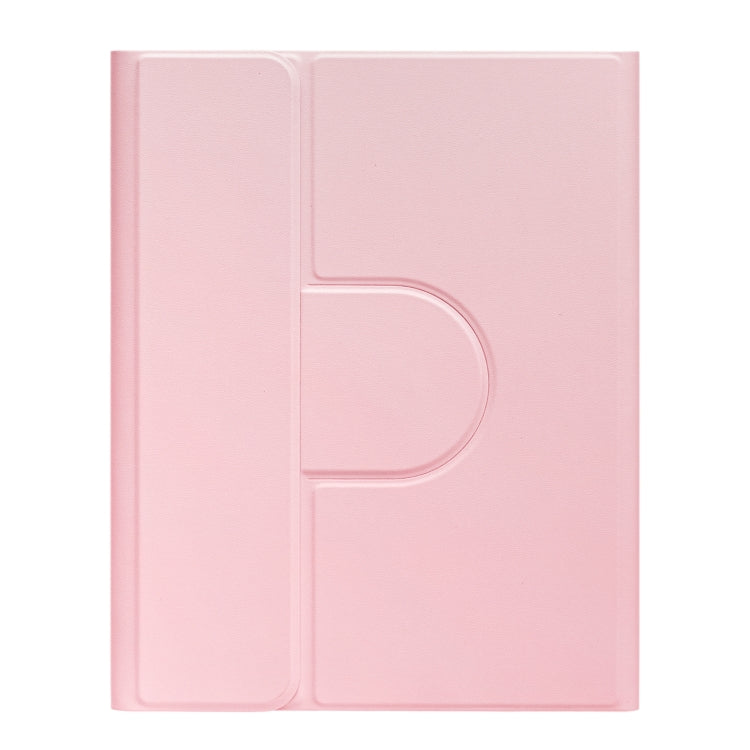 For iPad Air 2022 / iPad Pro 11 2021 Square Button 360 Degree Rotatable Bluetooth Keyboard Leather Case(Pink) - Universal by PMC TechLife | Online Shopping South Africa | PMC TechLife