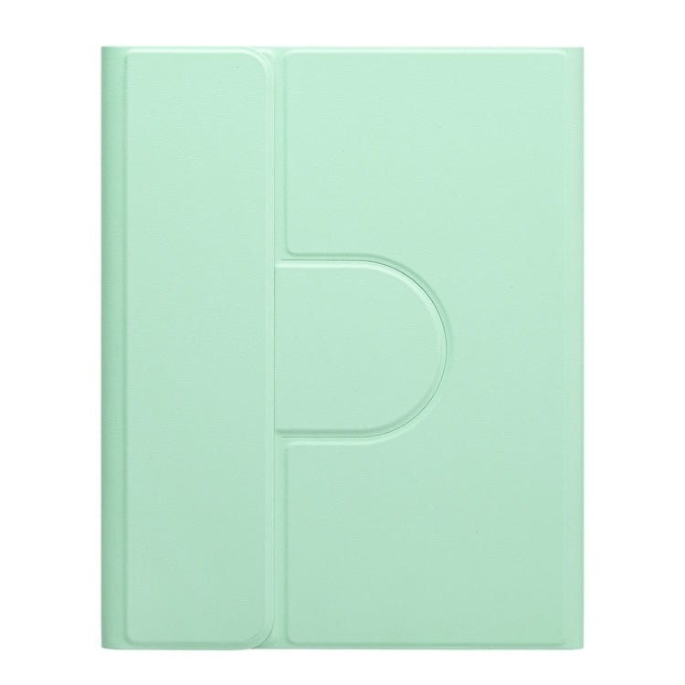 For iPad Air 2022 / iPad Pro 11 2021 Three-color Backlight White 360 Degree Rotatable Bluetooth Keyboard Leather Case(Mint Green) - Universal by PMC TechLife | Online Shopping South Africa | PMC TechLife