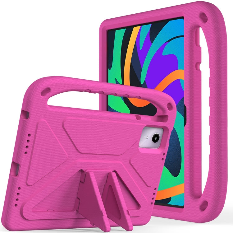 For Lenovo Tab M11/ Xiaoxin Pad 11 2024 Handle Portable EVA Shockproof Tablet Case(Rose Red) - Lenovo by PMC TechLife | Online Shopping South Africa | PMC TechLife | Buy Now Pay Later Mobicred