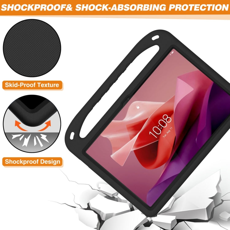 For Lenovo Tab P12 12.7 Handle Portable EVA Shockproof Tablet Case(Black) - Lenovo by PMC TechLife | Online Shopping South Africa | PMC TechLife | Buy Now Pay Later Mobicred