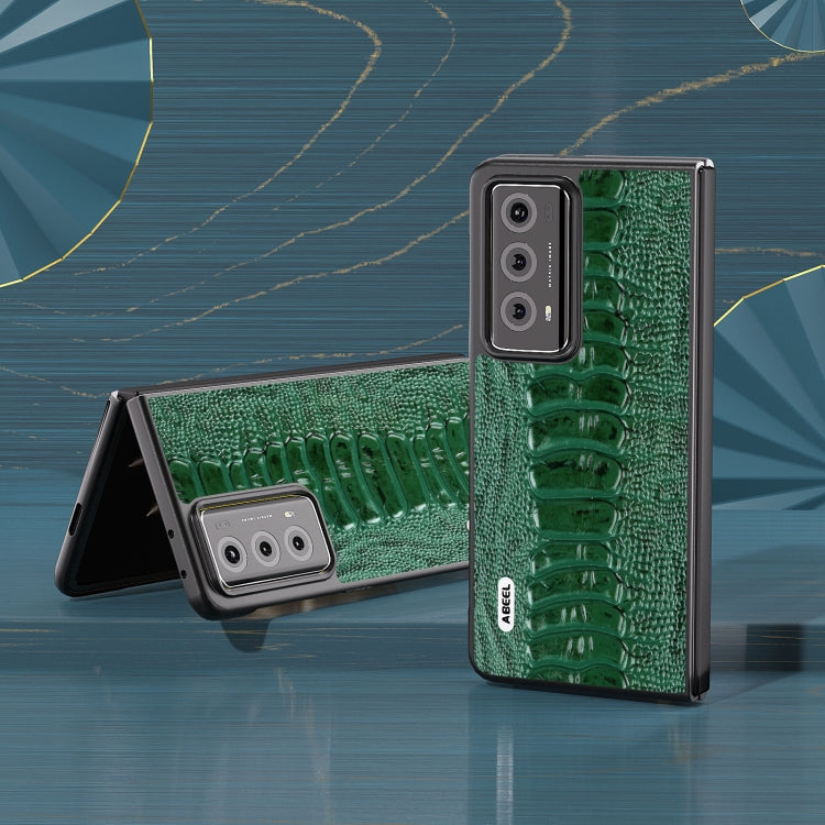 For Honor Magic V2 ABEEL Genuine Leather Weilai Series Phone Case(Green) - free shipping - PMC TechLife - Order now!