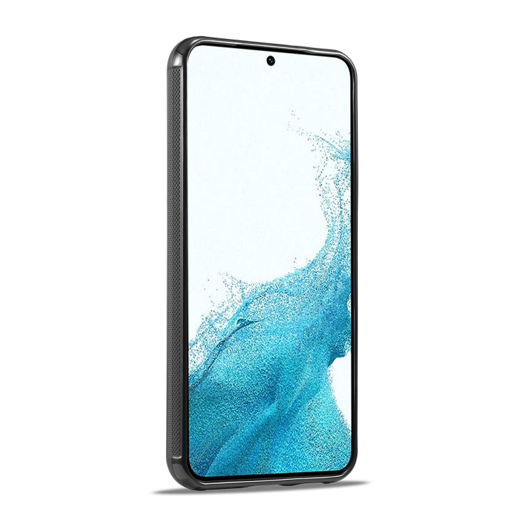 For Samsung Galaxy S22 LC.IMEEKE 3 in 1 Carbon Fiber Texture Shockproof Phone Case(Black) - Galaxy S22 5G Cases by LC.IMEEKE | Online Shopping South Africa | PMC TechLife | Buy Now Pay Later Mobicred