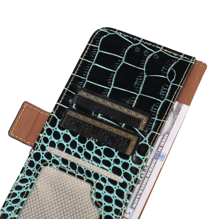 For Asus ZenFone 10 / ZenFone 9  Crocodile Top Layer Cowhide Leather Phone Case(Green) - ASUS Cases by PMC TechLife | Online Shopping South Africa | PMC TechLife | Buy Now Pay Later Mobicred