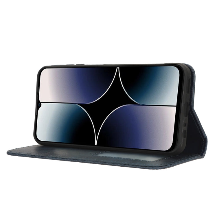 For Ulefone Note 16 Pro Magnetic Buckle Retro Texture Leather Phone Case(Blue) - Ulefone Cases by PMC Jewellery | Online Shopping South Africa | PMC Jewellery | Buy Now Pay Later Mobicred