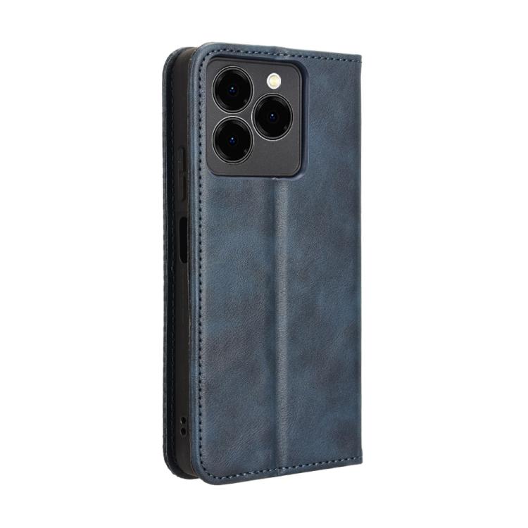 For Ulefone Note 20 Pro Magnetic Buckle Retro Texture Leather Phone Case(Blue) - Ulefone Cases by PMC TechLife | Online Shopping South Africa | PMC TechLife | Buy Now Pay Later Mobicred