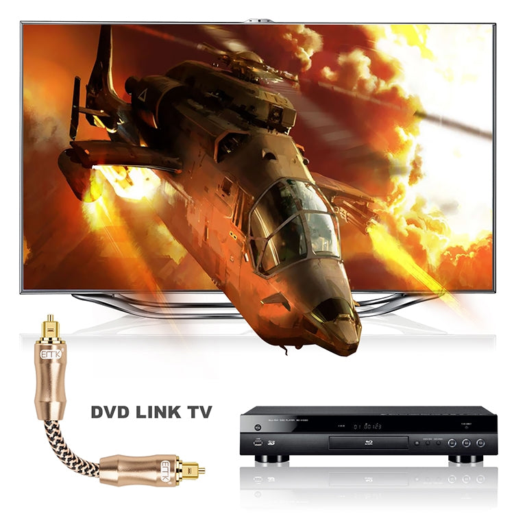 25m EMK OD6.0mm Gold-plated TV Digital Audio Optical Fiber Connecting Cable - free shipping - PMC Jewellery - Order now!
