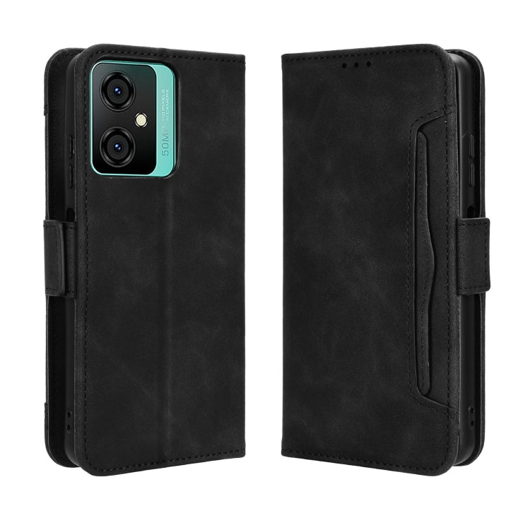 For Blackview Oscal C70 Skin Feel Calf Texture Card Slots Leather Phone Case(Black) - More Brand by PMC TechLife | Online Shopping South Africa | PMC TechLife