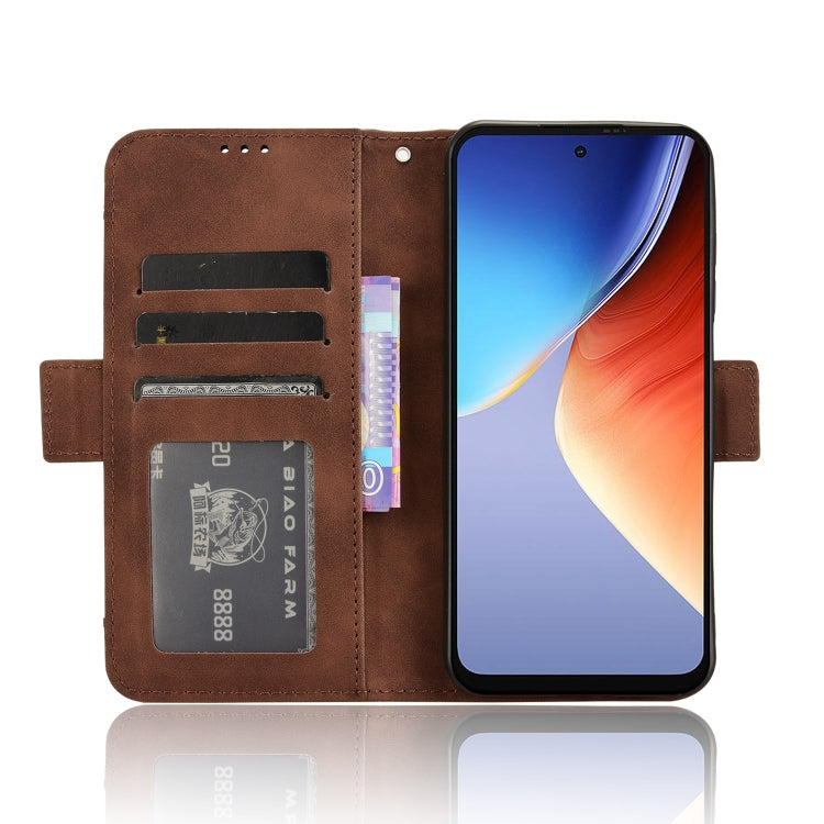 For Blackview A96 Skin Feel Calf Texture Card Slots Leather Phone Case(Brown) - More Brand by PMC TechLife | Online Shopping South Africa | PMC TechLife