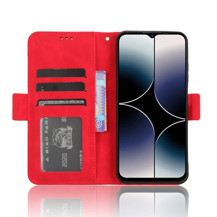 For Ulefone Note 16 Pro Skin Feel Calf Texture Card Slots Leather Phone Case(Red) - Ulefone Cases by PMC Jewellery | Online Shopping South Africa | PMC Jewellery | Buy Now Pay Later Mobicred