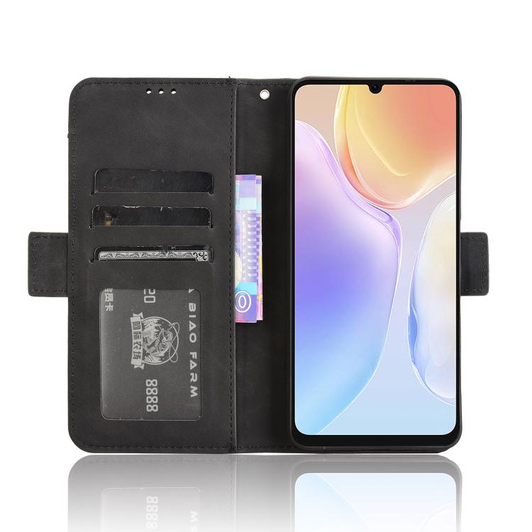 For Ulefone Note 20 Pro Skin Feel Calf Texture Card Slots Leather Phone Case(Black) - Ulefone Cases by PMC TechLife | Online Shopping South Africa | PMC TechLife | Buy Now Pay Later Mobicred