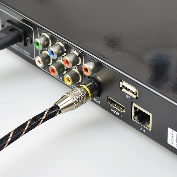 5m EMK OD6.0mm Square Port to Round Port Set-top Box Digital Audio Optical Fiber Connecting Cable - free shipping - PMC TechLife - Order now!