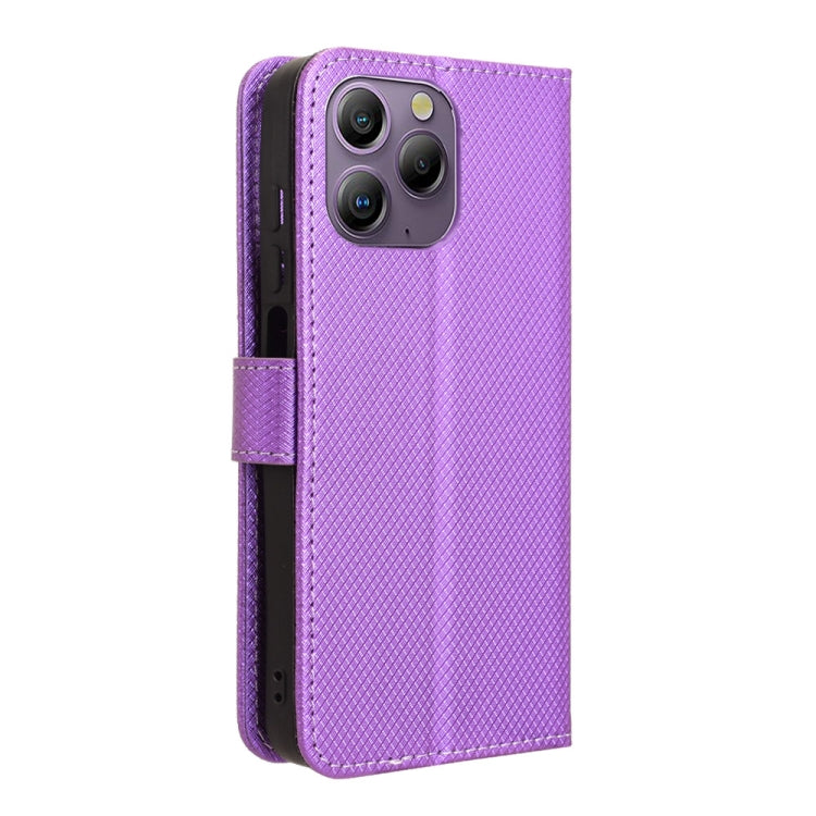 For Blackview A96 Diamond Texture Leather Phone Case(Purple) - free shipping - PMC TechLife - Order now!
