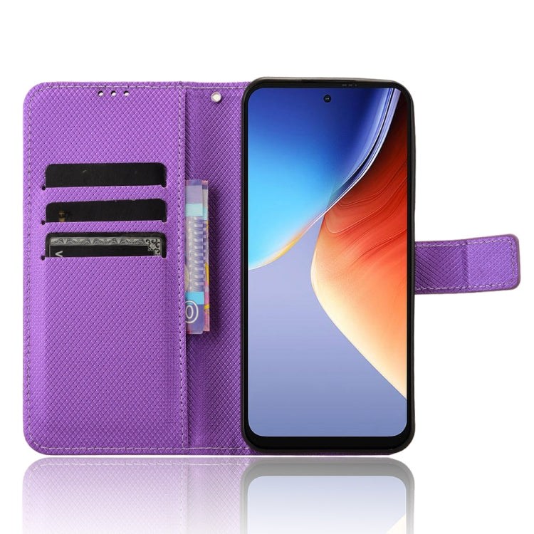 For Blackview A96 Diamond Texture Leather Phone Case(Purple) - free shipping - PMC TechLife - Order now!