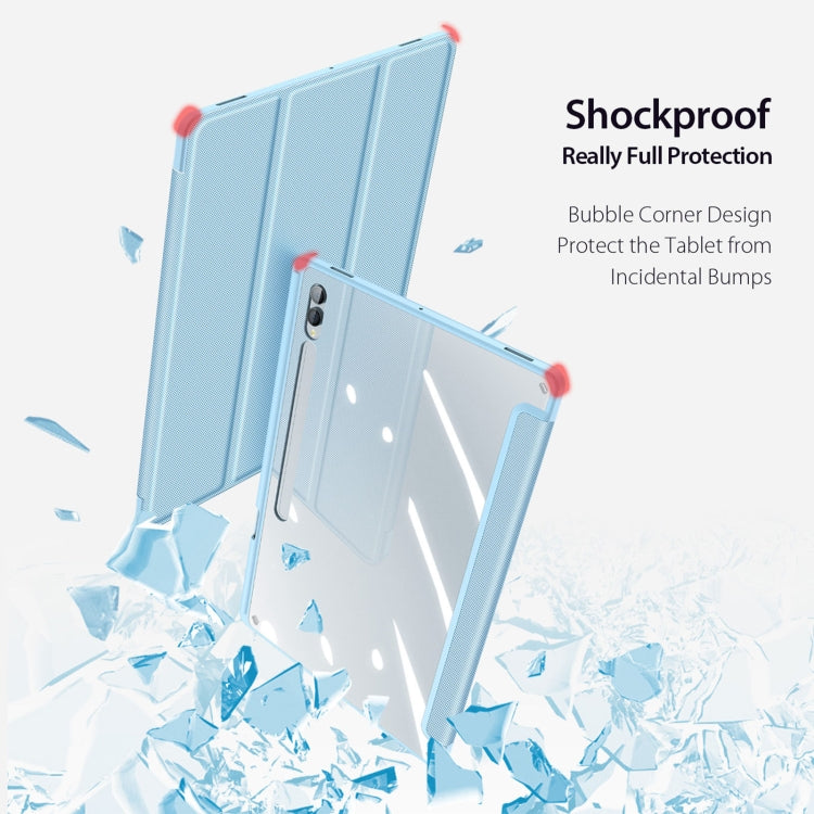 For Samsung Galaxy Tab S10 Ultra DUX DUCIS TOBY Series Antiskid Leather Tablet Case with Sleep / Wake-up Function(Blue) - free shipping - PMC Jewellery - Order now!