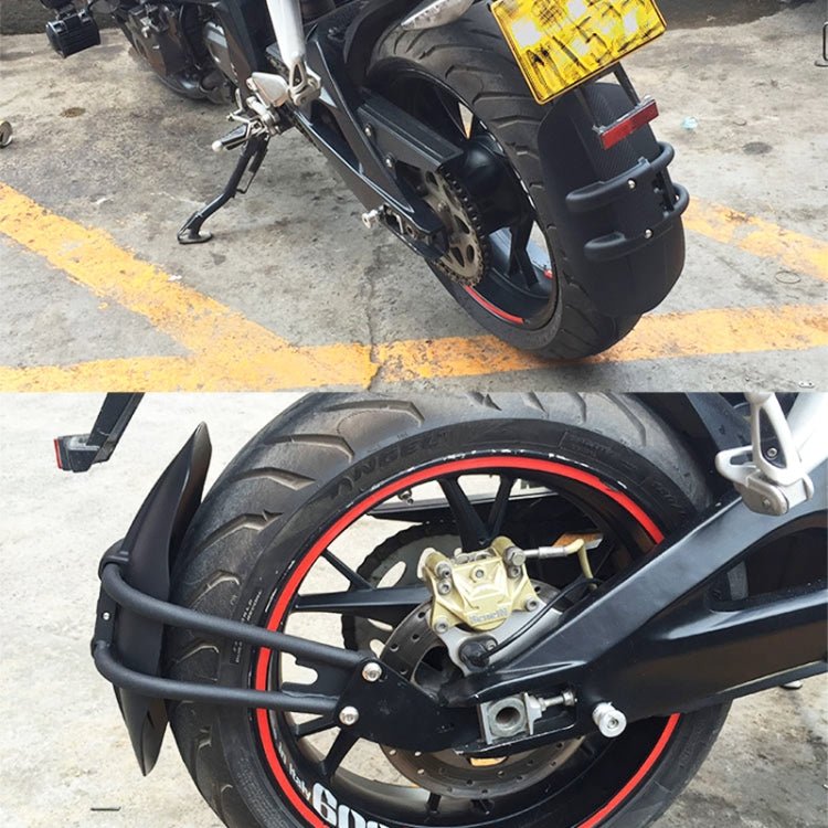 Motorcycle Stainless Steel Modified Rear Wheel Fender Dustproof Splash Flaps Mudguards Fender Guard, Style:A Style Foot - Others by PMC TechLife | Online Shopping South Africa | PMC TechLife | Buy Now Pay Later Mobicred