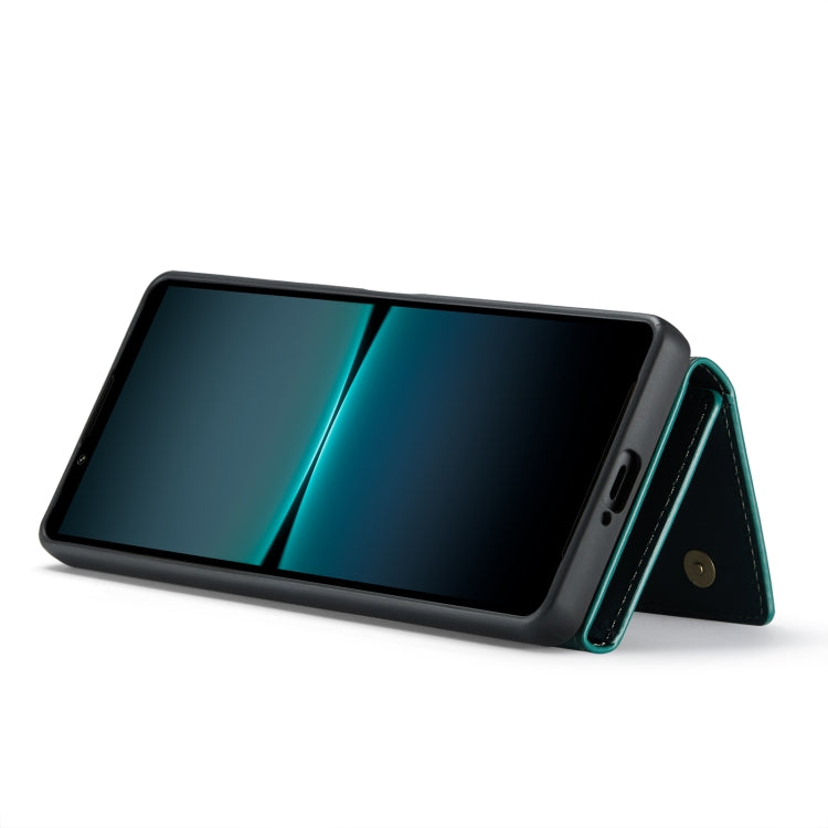 For Sony Xperia 1 VI DG.MING M1 Series 3-Fold Multi Card Wallet + Magnetic Phone Case(Green) - Sony Cases by DG.MING | Online Shopping South Africa | PMC TechLife | Buy Now Pay Later Mobicred