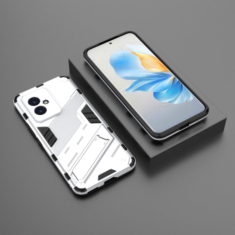 For Honor 100 5G Punk Armor 2 in 1 PC + TPU Phone Case with Holder(White) - Honor Cases by PMC TechLife | Online Shopping South Africa | PMC TechLife | Buy Now Pay Later Mobicred