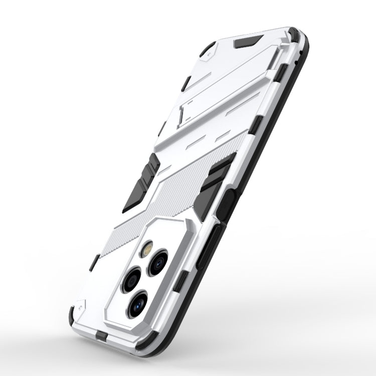 For Honor 200 Lite Global Punk Armor 2 in 1 PC + TPU Phone Case with Holder(White) - Honor Cases by PMC TechLife | Online Shopping South Africa | PMC TechLife | Buy Now Pay Later Mobicred