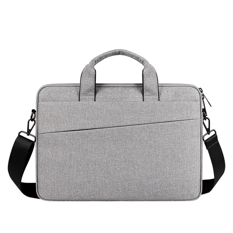For 15.6 inch ST01S Waterproof Oxford Laptop Diagonal Shoulder Handbag(Light Grey) - free shipping - PMC Jewellery - Order now!