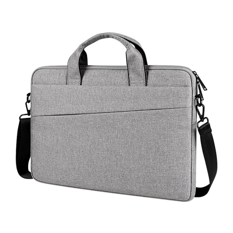 For 15.6 inch ST01S Waterproof Oxford Laptop Diagonal Shoulder Handbag(Light Grey) - free shipping - PMC Jewellery - Order now!