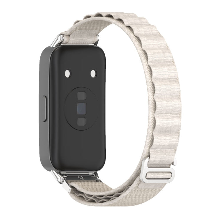 For Huawei Band 8 / 9 / 10 Mijobs Nylon Breathable Watch Band(Grey+Silver) - free shipping - PMc TechLife - Order now!