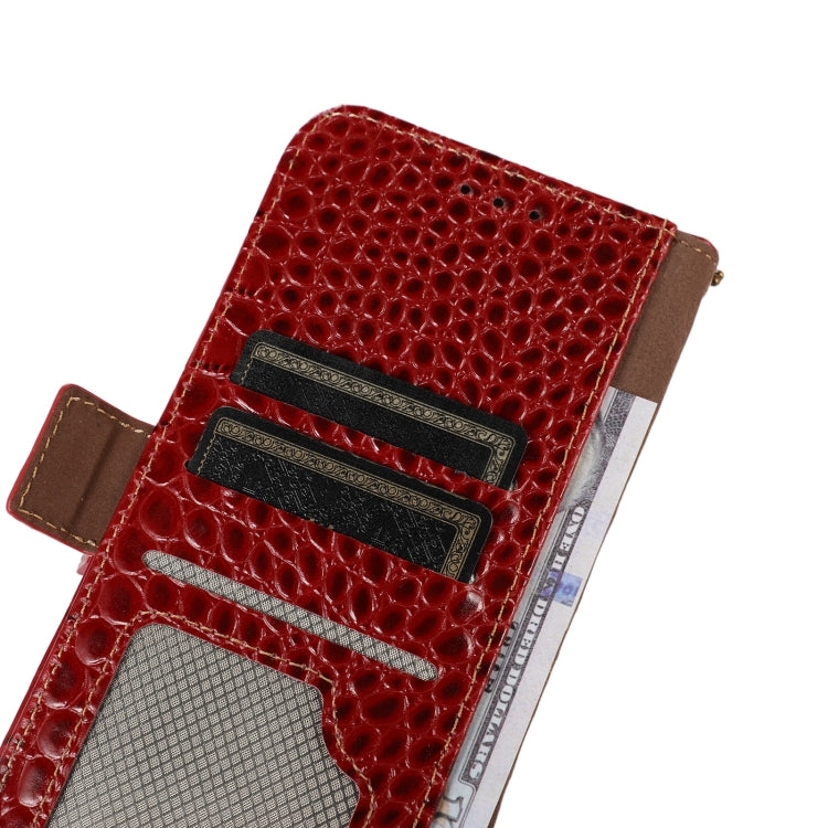 For Honor 90 Crocodile Top Layer Cowhide Leather Phone Case(Red) - Honor Cases by PMC TechLife | Online Shopping South Africa | PMC TechLife | Buy Now Pay Later Mobicred