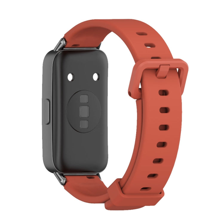 For Huawei Band 8 / 9 / 10 Mijobs Silicone Breathable Watch Band(Orange+Black) - free shipping - PMc TechLife - Order now!