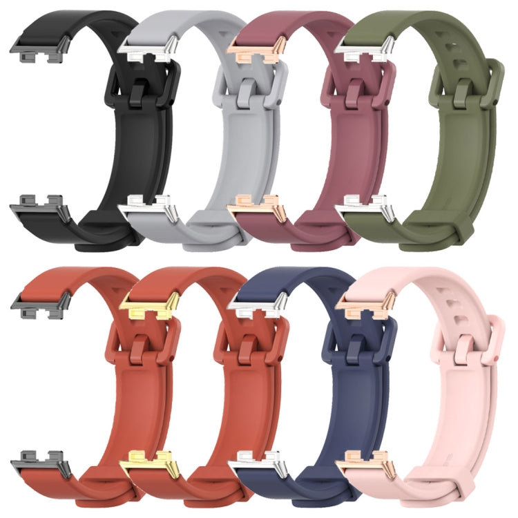 For Huawei Band 8 / 9 / 10 Mijobs Silicone Breathable Watch Band(Orange+Black) - free shipping - PMc TechLife - Order now!