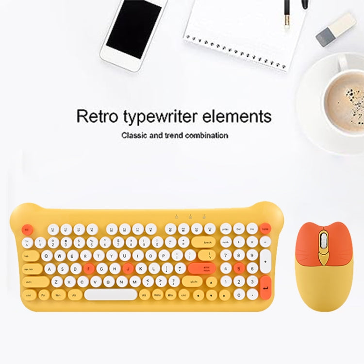 QW05 Mixed Color Portable 2.4G Wireless Keyboard Mouse Set(Pink) - Wireless Keyboard by PMC Jewellery | Online Shopping South Africa | PMC Jewellery | Buy Now Pay Later Mobicred