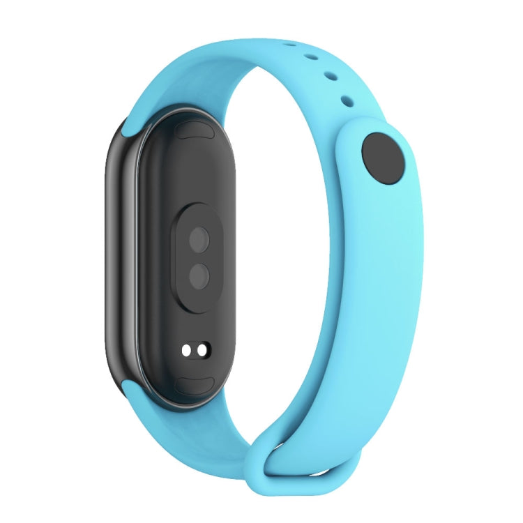 For Xiaomi Smart Band 10 / 9 / 8 Mijobs Solid Color Silicone Watch Band(Sky Blue) - free shipping - PMC TechLife - Order now!